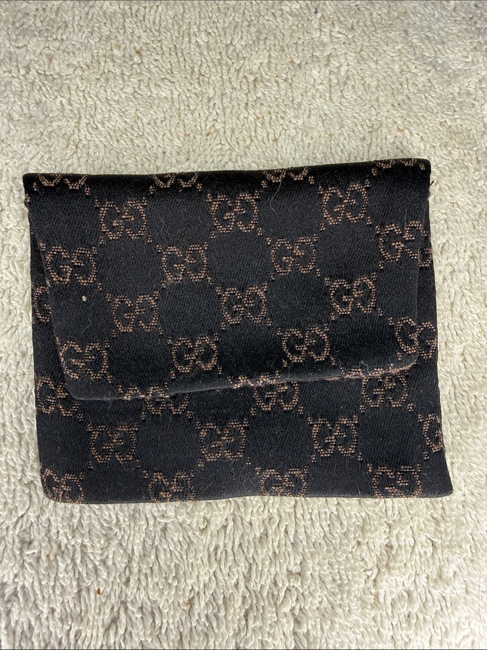 Gucci Guccissima GG Logo Leather Silver Tone Money Clip Wallet Accessory - Picture 6 of 6